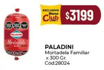 Diarco Paladini mortadela familiar oferta