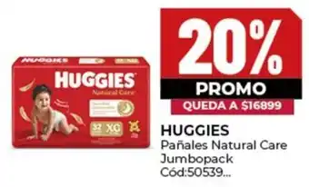 Diarco Huggies pañales natural care jumbopack oferta