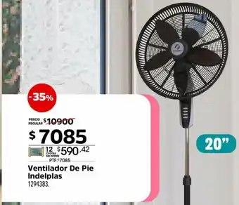Easy Ventilador De Pie Indelplas 20" oferta