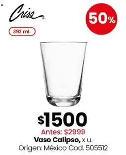Coto Crisa vaso calipso oferta