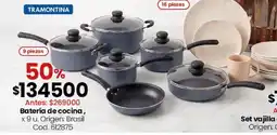 Coto Tramontina batería de cocina oferta