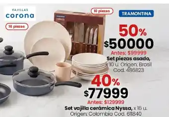 Set vajilla cerámica Nyssa,