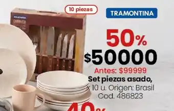 Tramontina set piezas asado