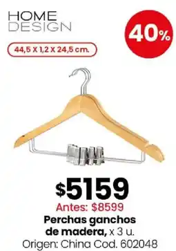 Coto Home design perchas ganchos de madera oferta