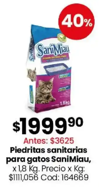Sanimiau piedritas sanitarias para gatos