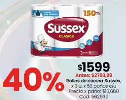 Coto Sussex Rollos de cocina oferta