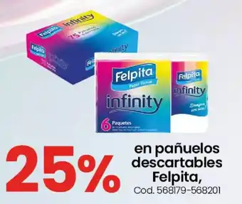 Felpita en pañuelos descartables