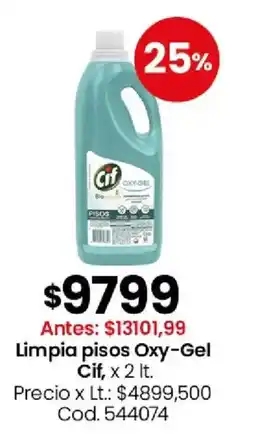 Coto Cif limpia pisos oxy-gel oferta