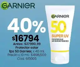 Coto Garnier protector solar fps 50 oferta