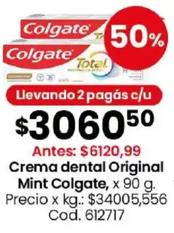 Coto Colgate crema dental original mint oferta