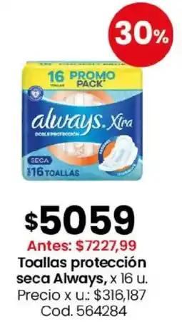 Coto Always toallas protección seca oferta