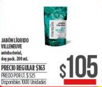 Supermercados Vea Jabón Líquido Villeneuve oferta