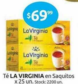 Cordiez Té La Virginia En Saquitos oferta