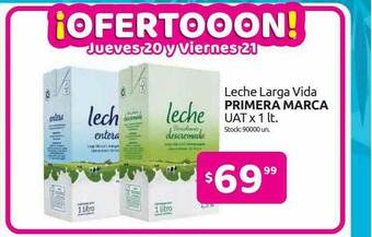 Cordiez Leche Larga Vida Primera Marca oferta