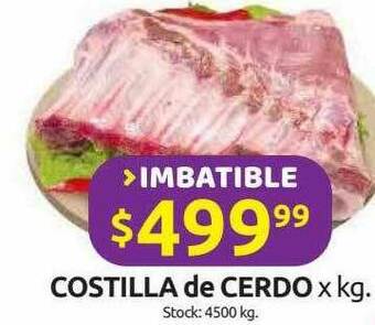 Cordiez Costilla De Cerdo oferta