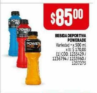 Makro Bebida Deportiva Powerade oferta