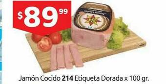 Jamón Cocido 214 Etiqueta Dorada