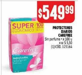 Makro Protectores Diarios Carefree Sin Perfume oferta