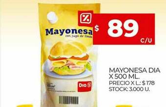 Supermercados DIA Mayonesa Dia oferta