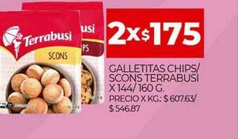 Supermercados DIA Galletitas Chips Scons Terrabusi oferta