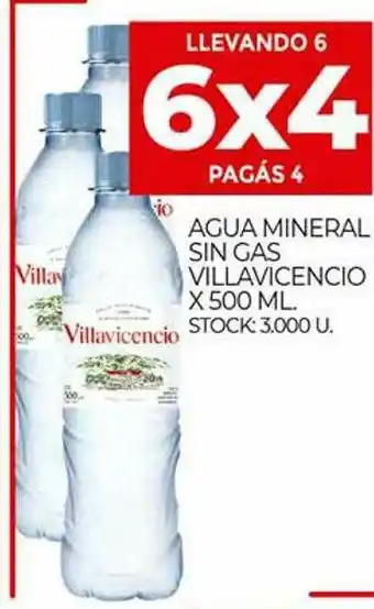 Supermercados DIA Agua Mineral Sin Gas Villavicencio oferta
