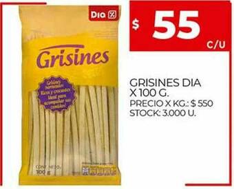 Supermercados DIA Grisines Dia oferta