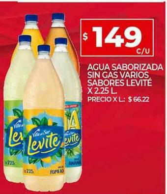 Supermercados DIA Agua Saborizada Sin Gas Varios Sabores Levité oferta