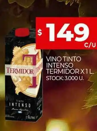 Supermercados DIA Vino Tinto Intenso Termidor oferta