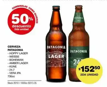 Atomo Conviene Cerveza Patagonia 730cc oferta