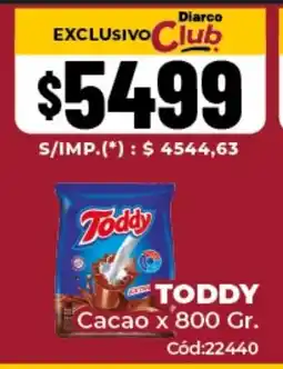 Diarco Toddy cacao oferta