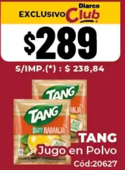 Diarco Tang jugo en polvo oferta