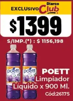 Diarco Poett limpiador líquido oferta