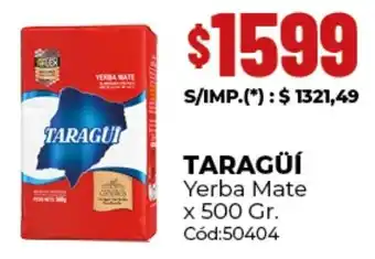 Diarco Taragüí yerba mate oferta