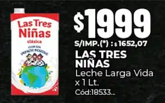 Diarco Las tres niñas leche larga vida oferta