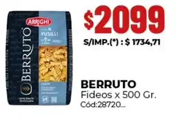 Diarco Berruto fideos oferta