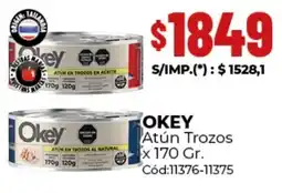 Diarco Okey atún trozos oferta
