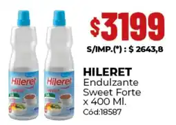 Diarco Hileret endulzante sweet forte oferta
