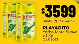 Diarco Playadito yerba mate suave oferta