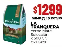 Diarco La tranquera yerba mate selección oferta