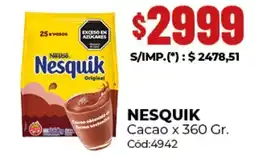 Diarco Nestlé nesquik cacao oferta