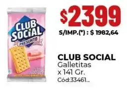 Diarco Club social galletitas oferta