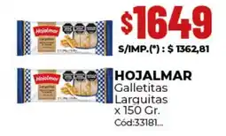Diarco Hojalmar galletitas larguitas oferta