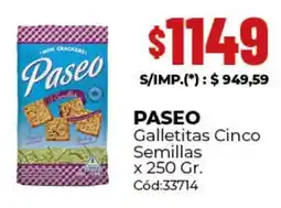 Diarco Paseo galletitas cinco semillas oferta