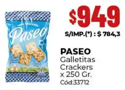 Diarco Paseo galletitas crackers oferta