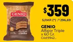 Diarco Genio alfajor triple oferta