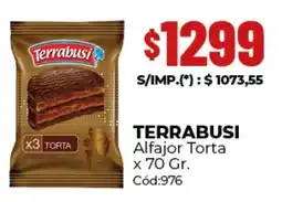 Diarco Terrabusi alfajor torta oferta