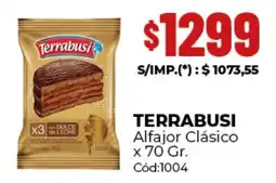 Diarco Terrabusi alfajor clásico oferta