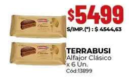 Diarco Terrabusi alfajor clásico oferta
