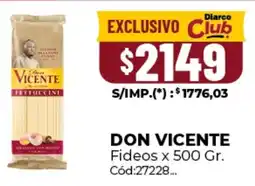 Diarco Don vicente fideos oferta