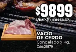 Diarco Vacío de cerdo congelado oferta